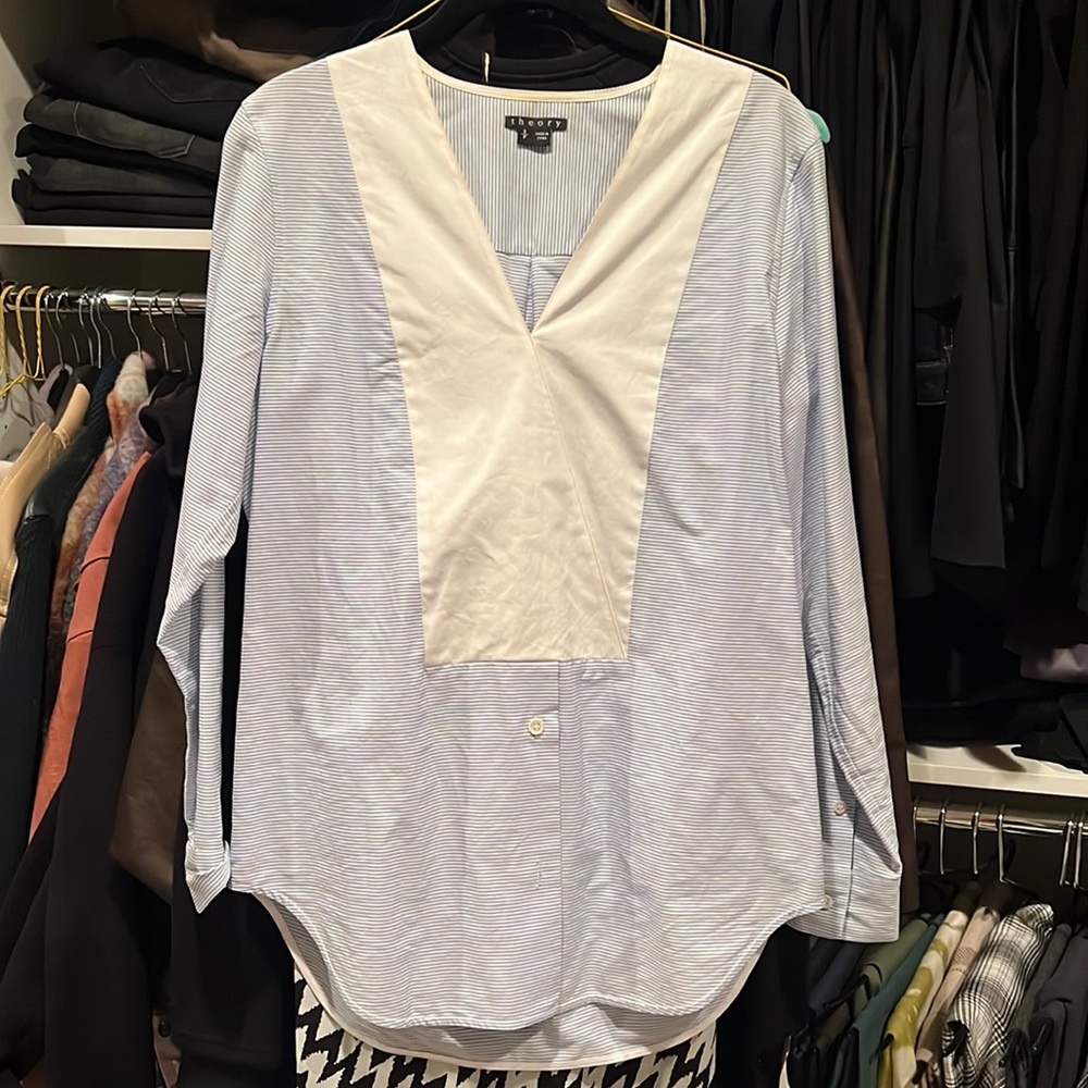 Theory Blouse Sz Small